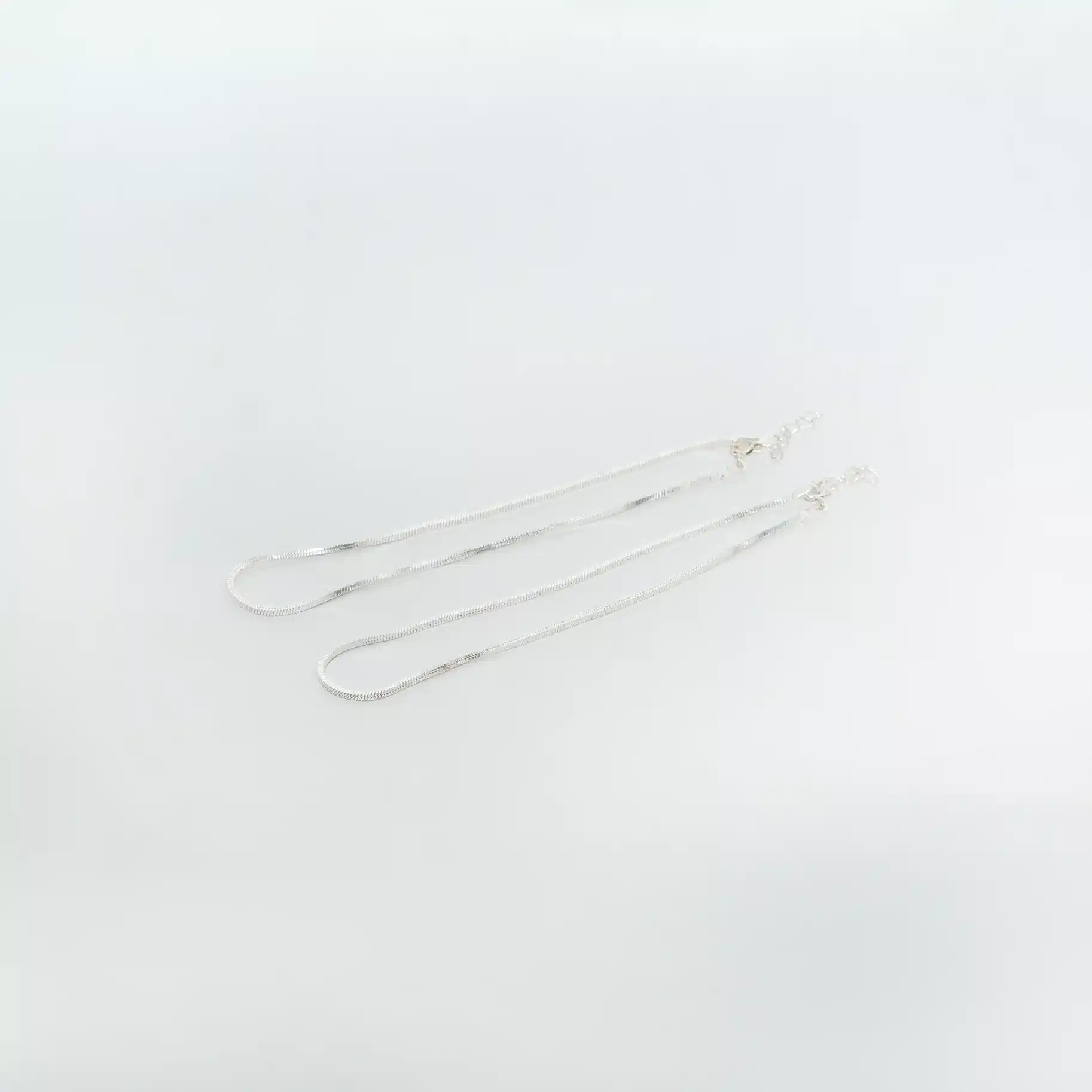 Suvarna Twist” Silver Gold-Polish Anklet